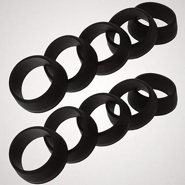10 Pcs Seatpost Dust Caps Bike Covers Silicone Ring Bicycle Pole Protector