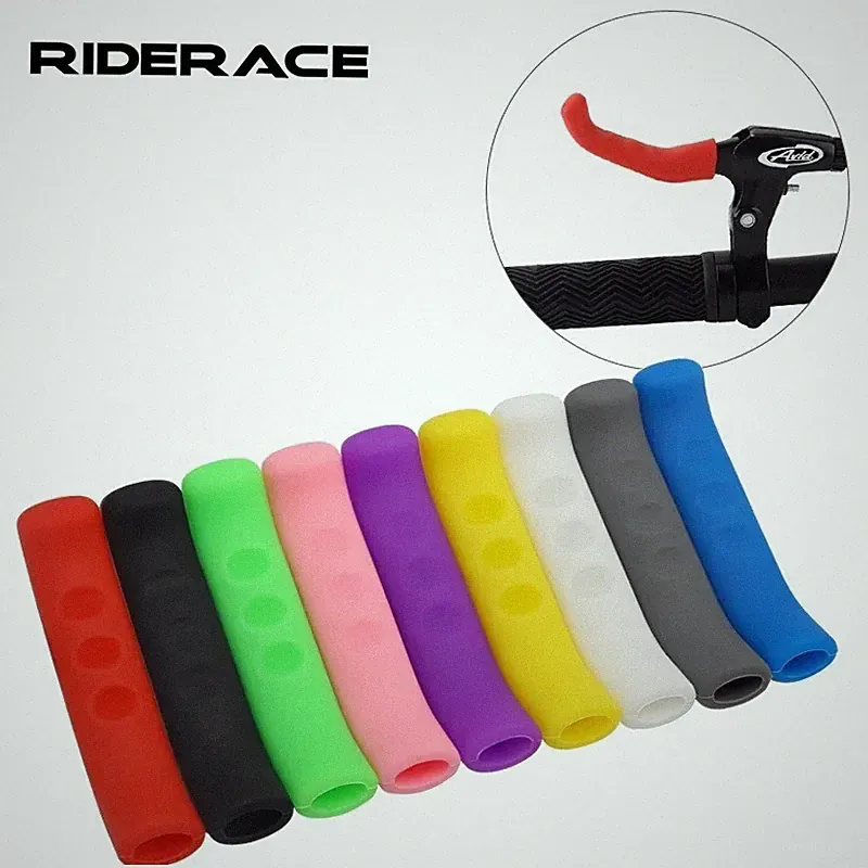 2Pcs Bike Brake Lever Cover Silicone Anti Slip Handle Sleeve MTB BMX Grip