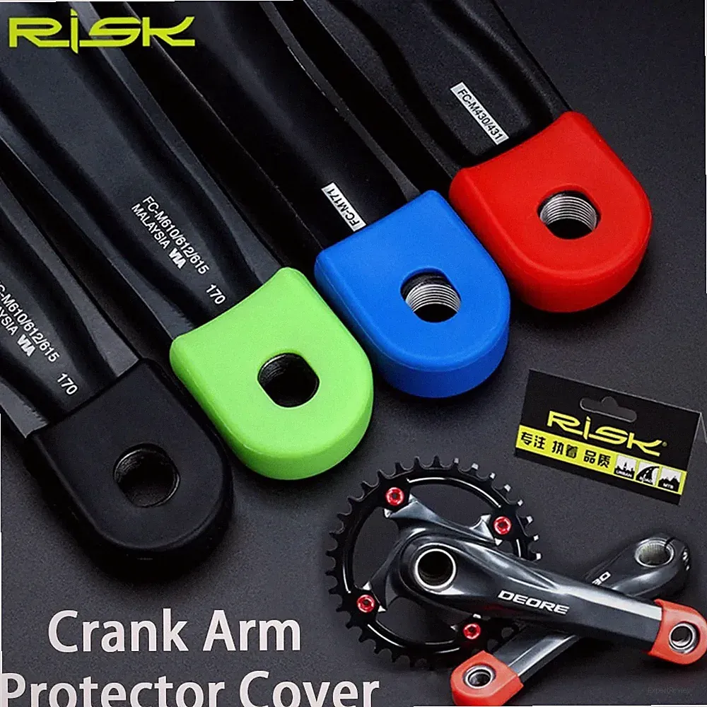 2pcs Universal Silicone Bicycle Crank Arm Protector MTB Road Bike Caps