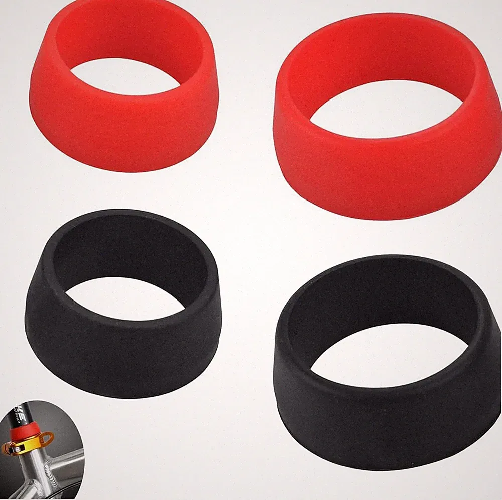 4 Pack Bike Seatpost Dust Cover Weatherproof Silicone Ring Protector Anti-Rust P