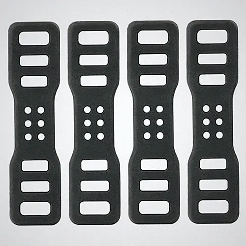 4 Pcs Bike Silicone Band, Cycling Bicycle Rubber Straps,Silicone Mount Band