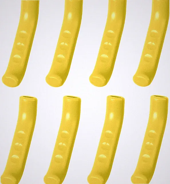 4Pairs Yellow Silicone Brake Lever Grip Covers Anti-Slip Shock MTB BMX Bike