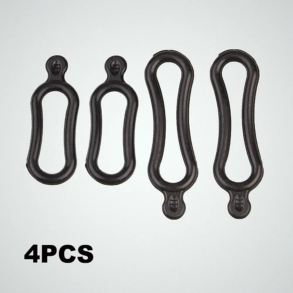 4PC Bike Light Fastening Rubber O-Ring Bicycle Light Mounting Silicone Band Loop