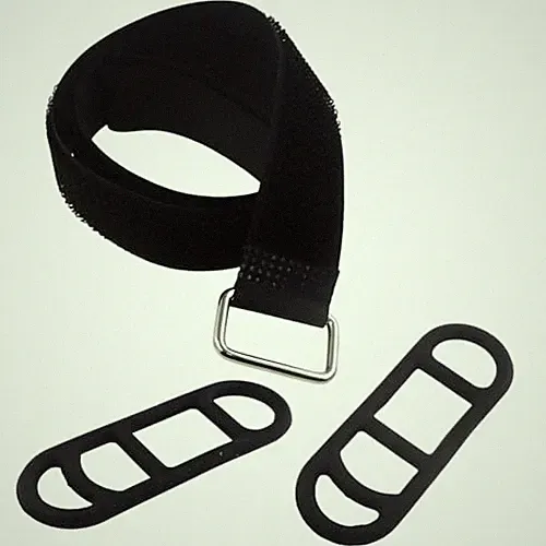 8PCS Bicycle Light Silicone Straps with Adjustable Elastic Brackets Nylon