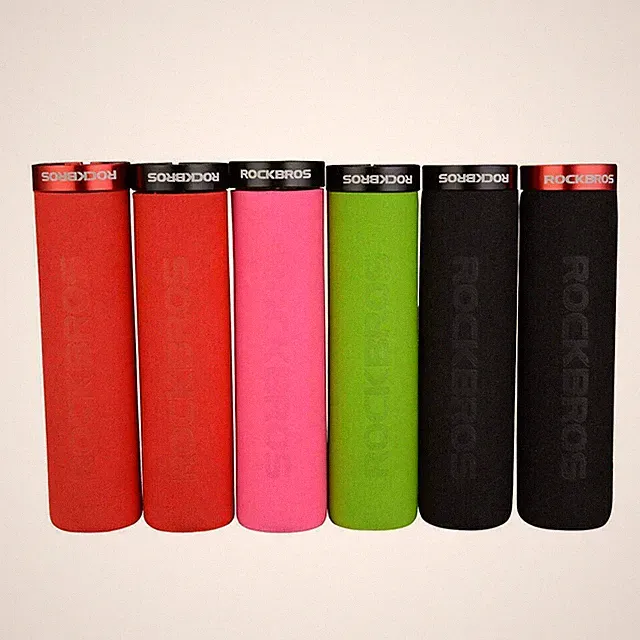 Bicycle Handlebar Grips Soft Silicone Sponge Cycling MTB BMX Road Bike ROCKBROS