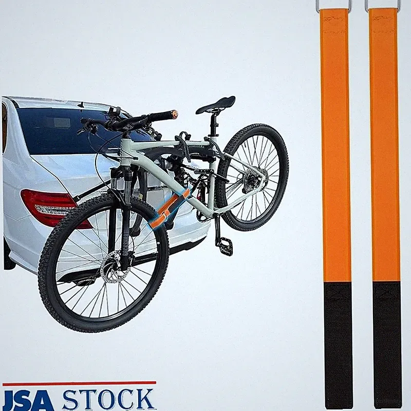 Bicycle Wheel Straps Bike Rack Tie Downs Non-Slip Silicone Stabilizer 2PCS New