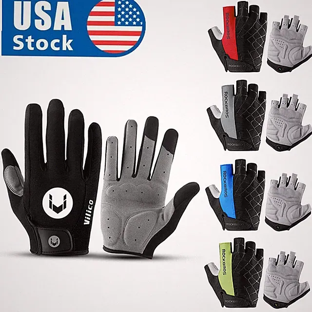 Bike Gel Pad Anti-slip Gloves Breathable Gloves for Cycling Sports MTB XC Gravel