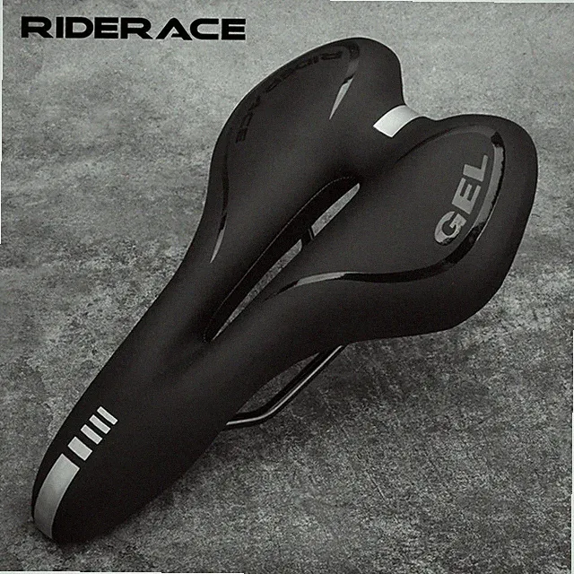 Bike Saddle Silicone Gel Cushion with PU Leather Surface Saddle