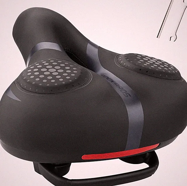 Bike Seat for Men Women Comfort Wide Gel Bike Seat Replacement,Breathable Waterp