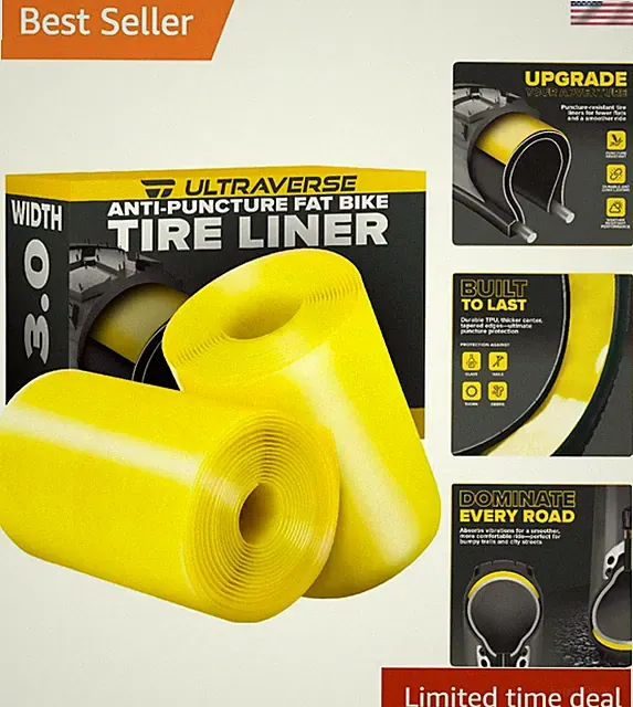 Customizable Fat Tire Liners | Puncture-Free Ride for 20-26 Inch Bikes – 2 Pack