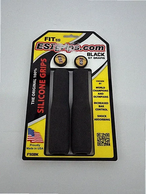 ESI FIT SG 100% Silicone MTB Bike Grips Shock Absorbing 130mm 57g - Black