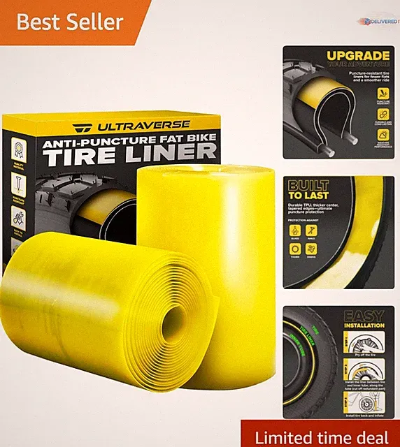 Fat Tire Liners 4.0 Silicone Tube Protection Puncture Resistant for Bikes 2 Pack