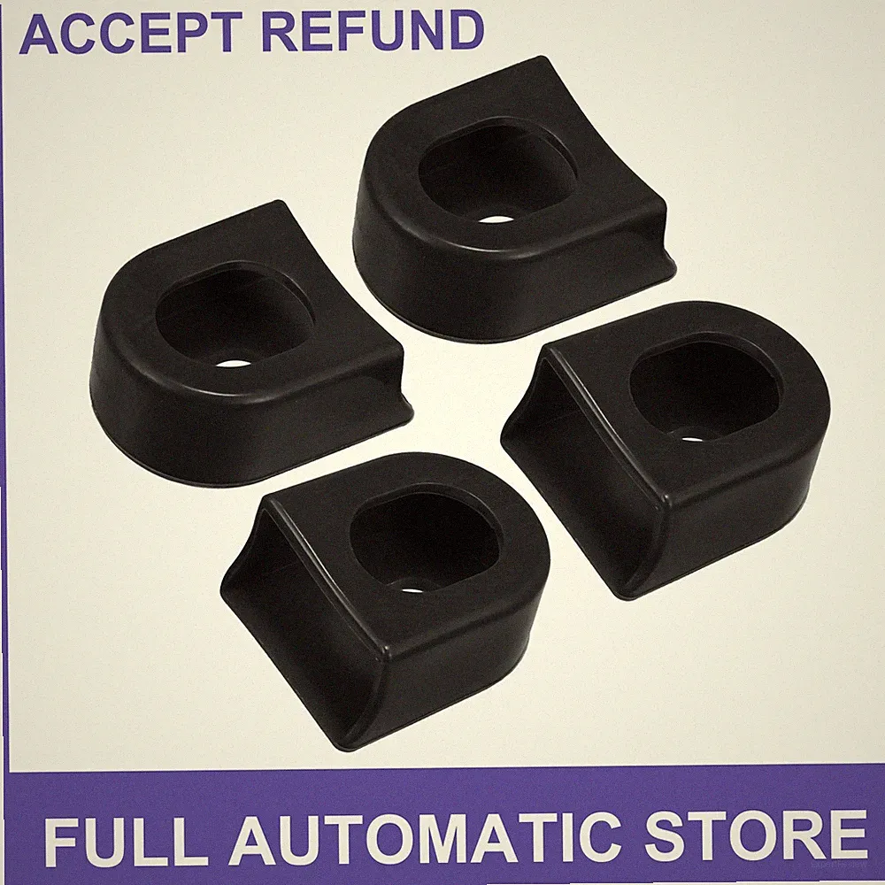 FOUR Silicone Bicycle Cycling Bike Crank Arm Boot Cover Black Universal