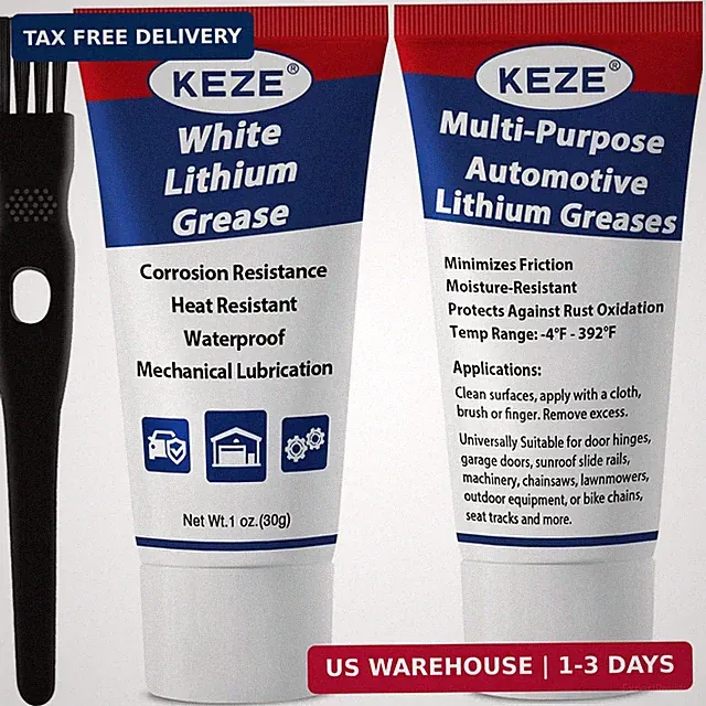 Keze Lithium Grease Multi-Purpose Marine Automotive Bike Grease Garage Door Hing