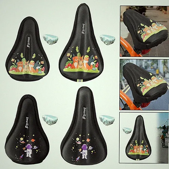 Kids Bicycle Seat Cushion Small Silicone Memory Foam Child Bike Cover Interior