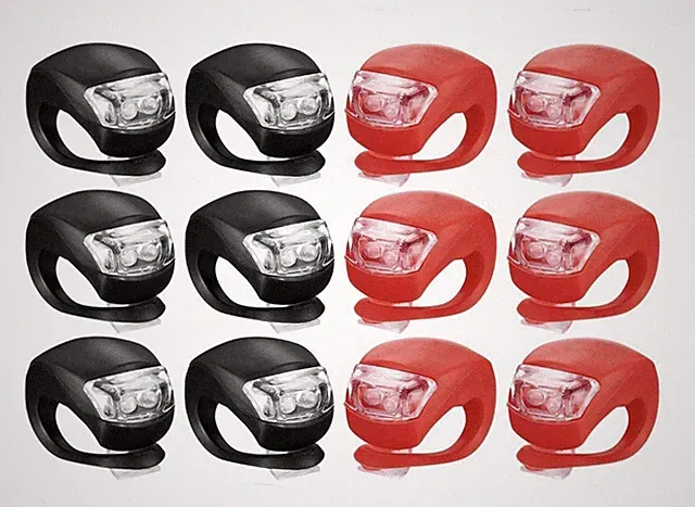 LED bike light set, waterproof silicone