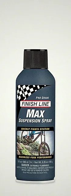 Max Suspension Spray for Bicycles – Lubricant for Forks, Shocks, and Dropper Pos