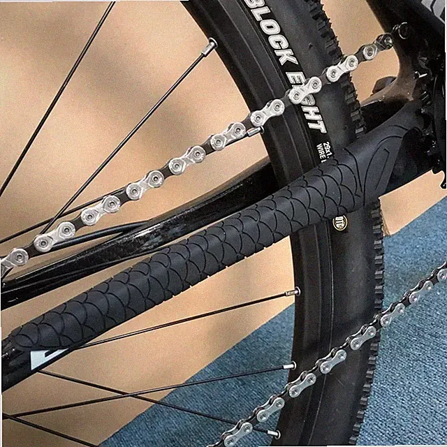 MTB / Road Bike Silicone Chain Protector Frame Guard Self-Adhesive