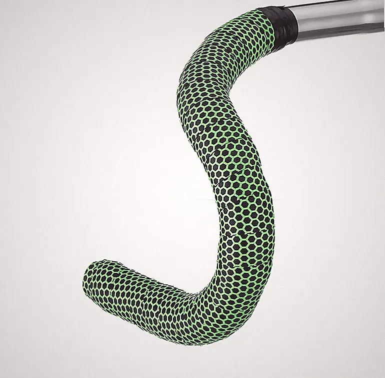 NEW! Silicone Wrap-Hexon Road Touring Bicycle Bike Handlebar Tape Green/Black