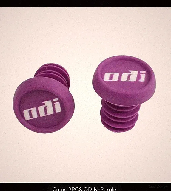 Purple Handlebar End Plugs Rubber Bar Cap Grip Mountain Bike Road Bicycle ODI