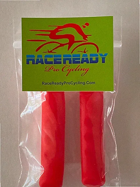 Red Brake Lever Covers - Silicone Sticky Soft Grip - 2 Pack - Race Ready