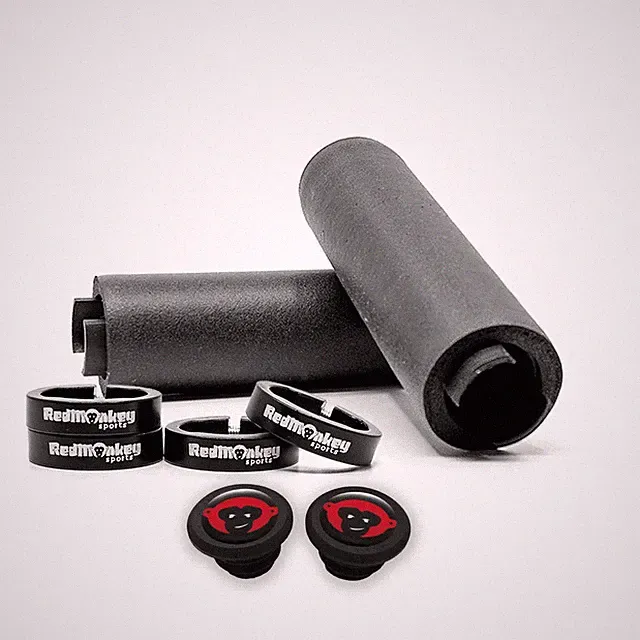 RedMonkey Sports klampz lock-on silicone grips - Black Only