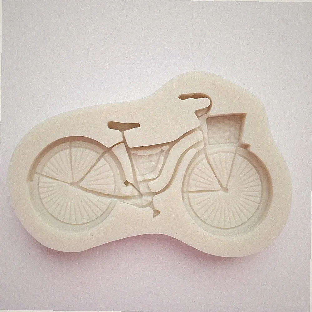 RETRO BICYCLE MOLD, Cake Decoration, Fondant Mold, Chocolate Mold, Resin Mold