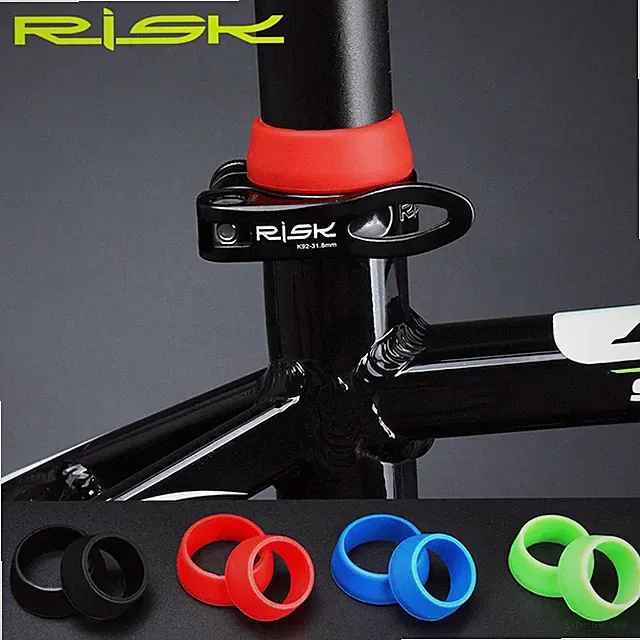 Risk 1Pc Cycling Silicone Waterproof Mountain Bike Seatpost Protective Bicycle S