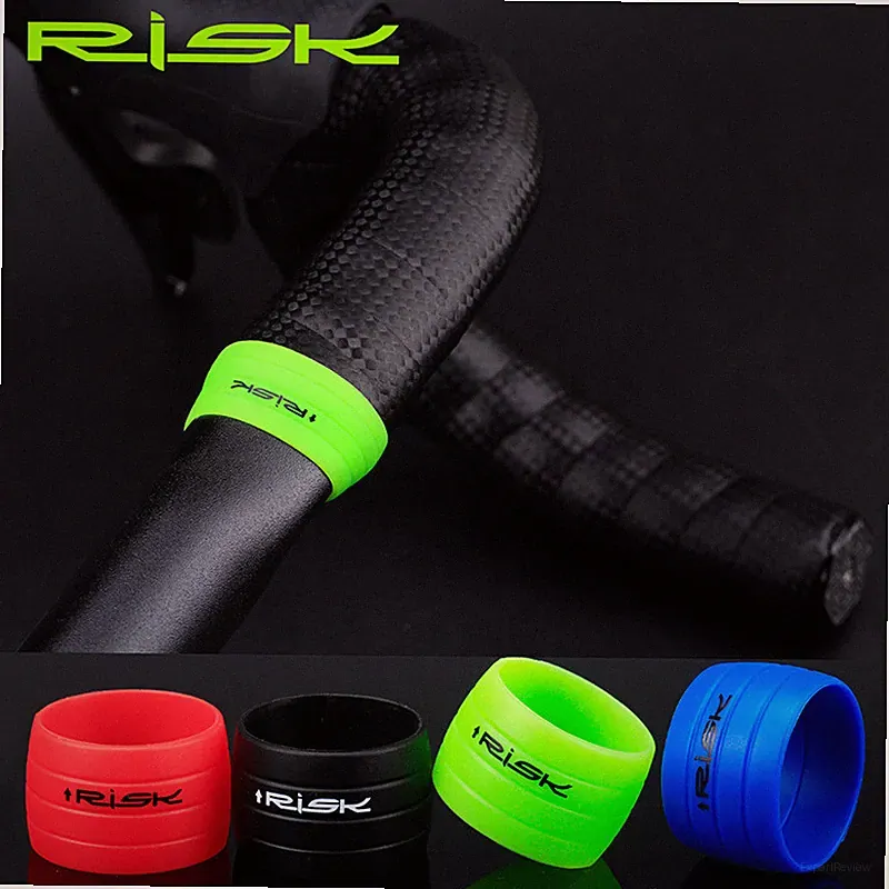 RISK Silicone Bicycle Handlebar Tape Fixing Ring Loop for Fixed Gear Road Bike