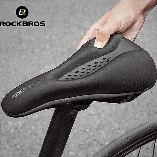 ROCKBROS Bike Seat Cover-Memory Foam Silicone Padded Comfortable Seat Cushion