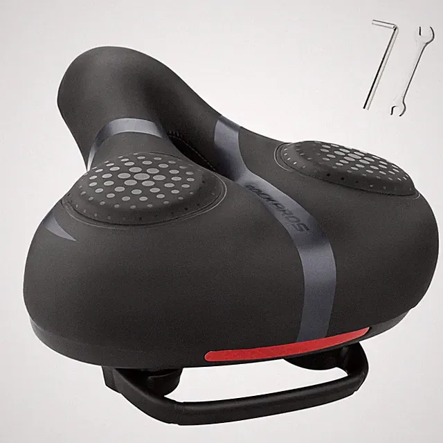 ROCKBROS Bike Seat for Men Women Comfort Wide Gel Black