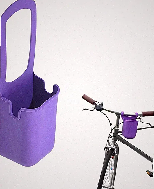 Universal Silicone Cup Holder Foldable Water Bottle Mount for Bike Stroller Boat