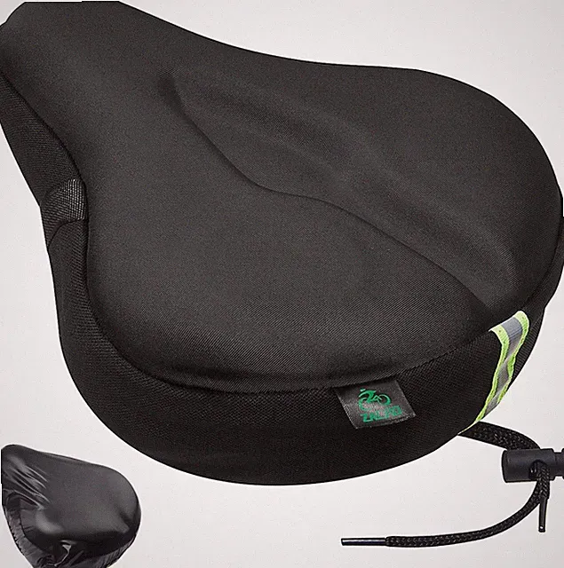 Zacro Bike Seat Cushion Black Gel Padded Ergonomic Extra Soft for Peloton Bikes